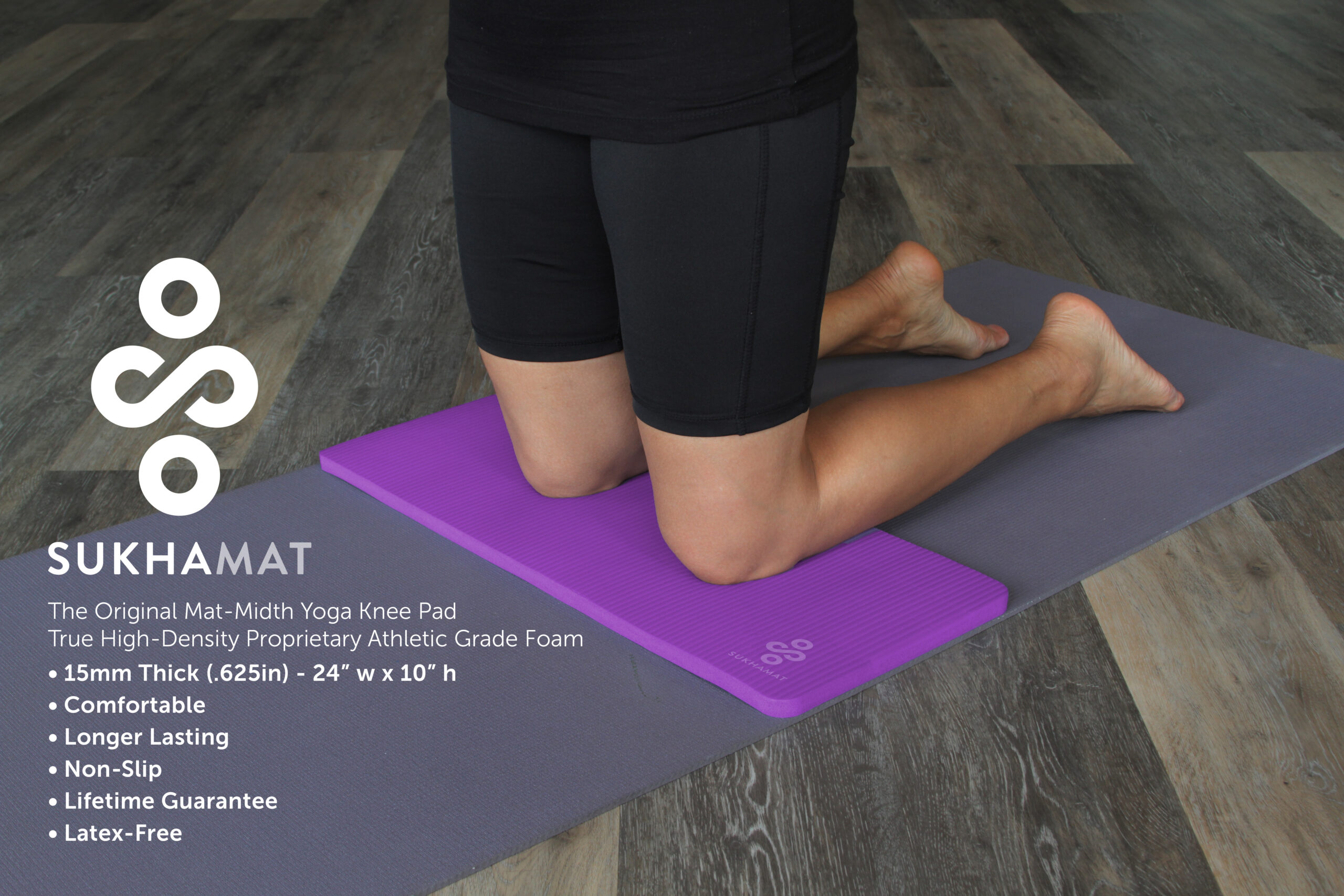 Silicone Yoga Mat, Yoga Knee Pads Full, Anti Tear, Sweat Proof