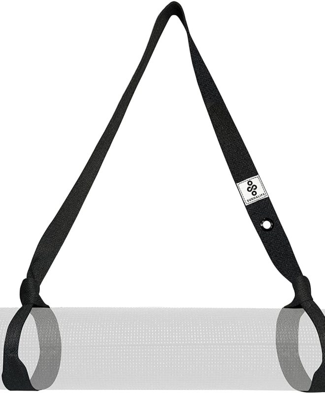 Yoga Mat Carrier Strap - Black